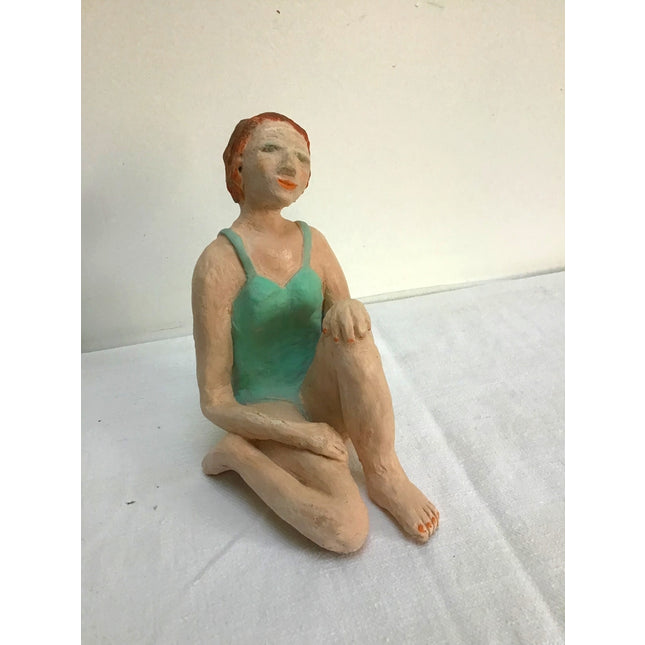 Statuette baigneuse en céramique
