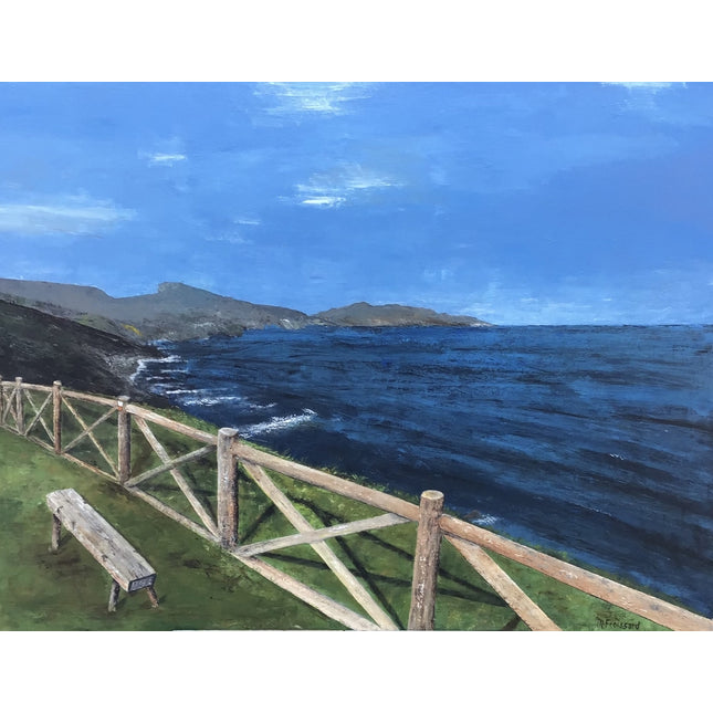 Tableau peinture acrylique Cantabrie de Mireille Froissard