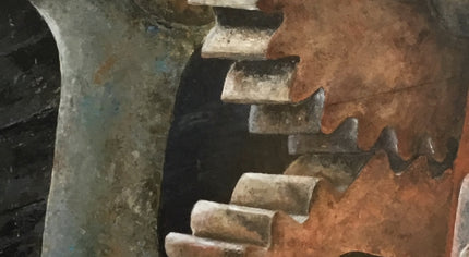 Tableau acrylique Engrenages de Mireille Froissard