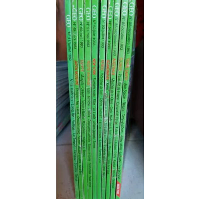 Collection magazines GEO - vente à l'unité ou en lot - 5€ l'unité